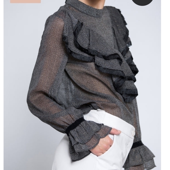 MOLLY BRACKEN‎ Shirt with ruffles - Picture 3 of 14